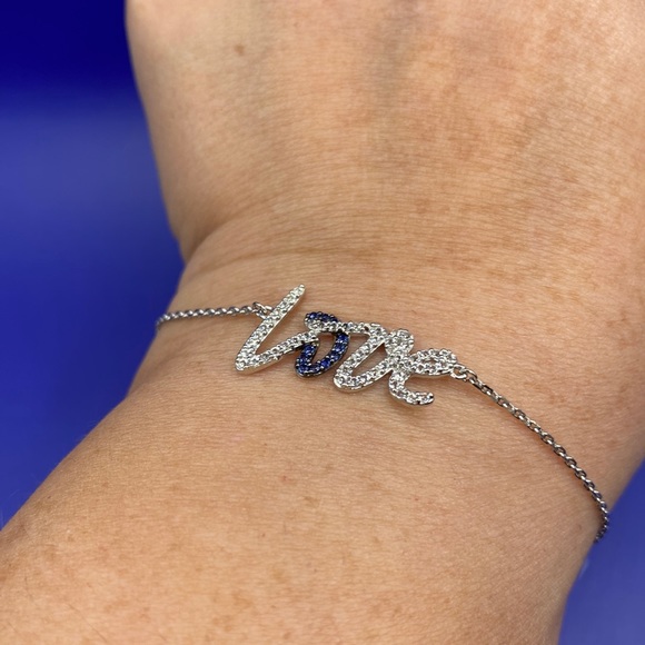 Suzy Levian Jewelry - Suzy Levian Sterling Silver Love bracelet NWT